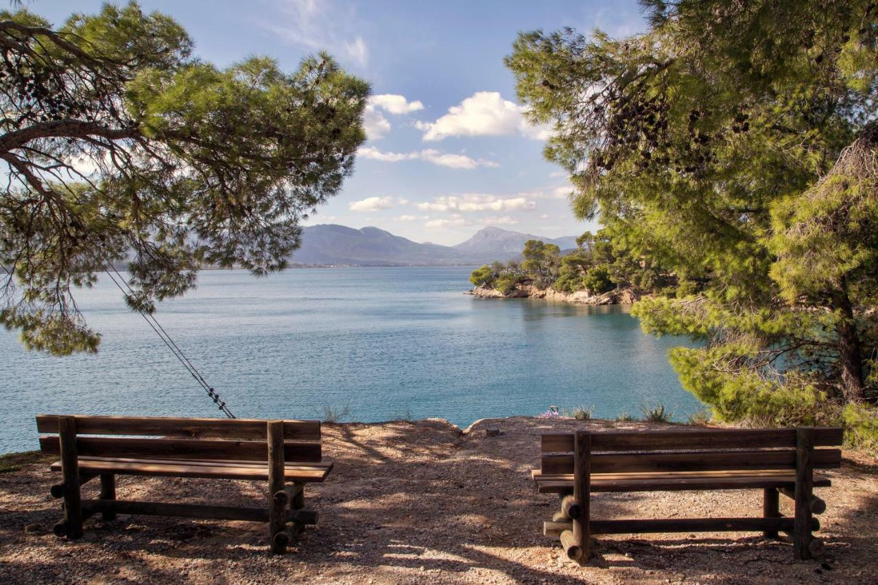 Kalavria Luxury Suites - Magnificent Sea View Of Poros Pórosz Kültér fotó